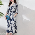 Summer New Style Bohemian Vintage Loose Large-Sized Women Dress